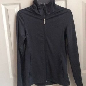 gray under armour jacket